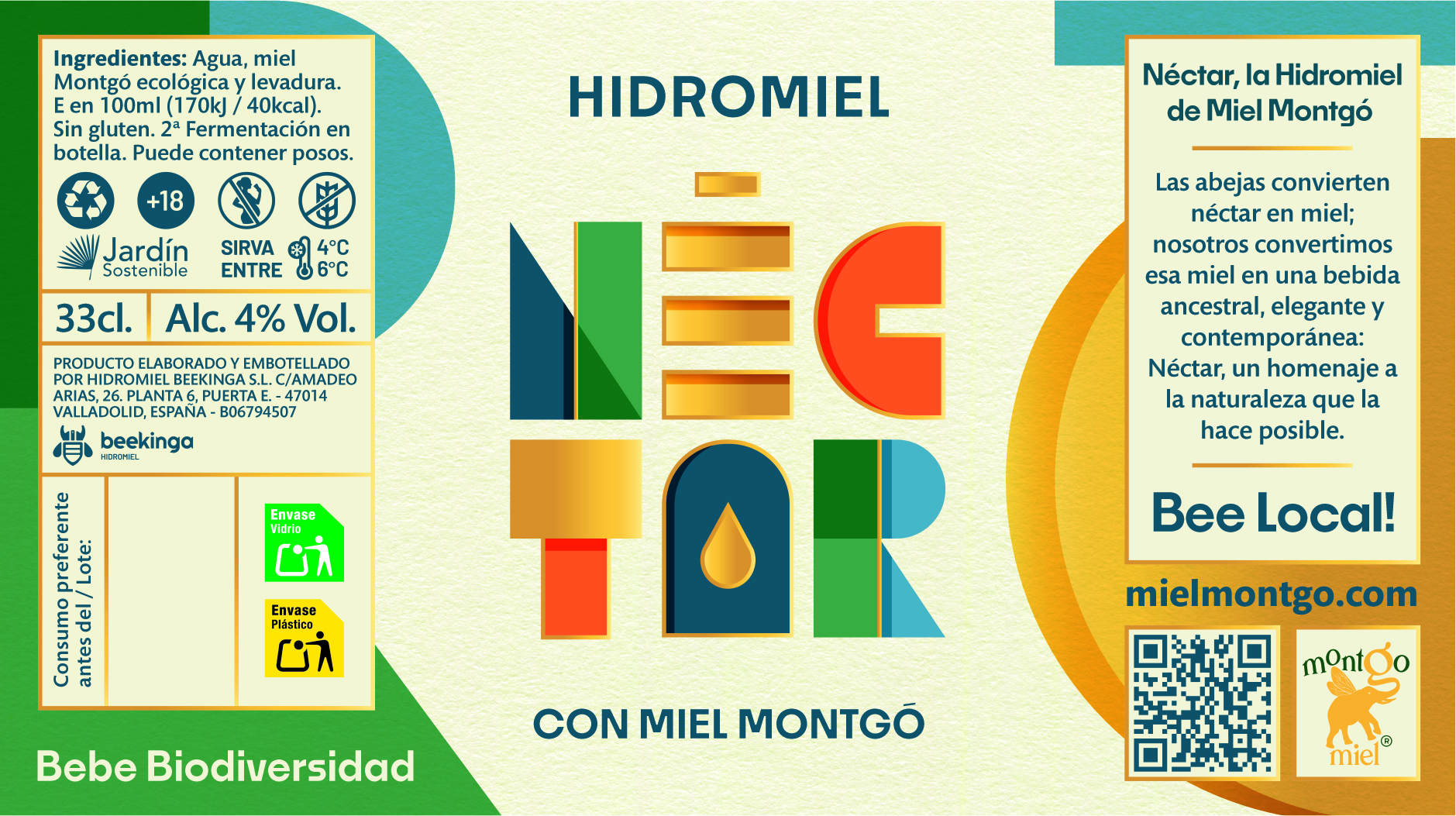 NÉCTAR HIDROMIEL MONTGÓ 2026 ETIQUETA