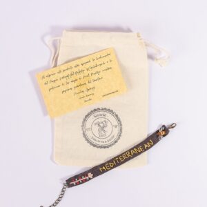 Pulsera tela bordada